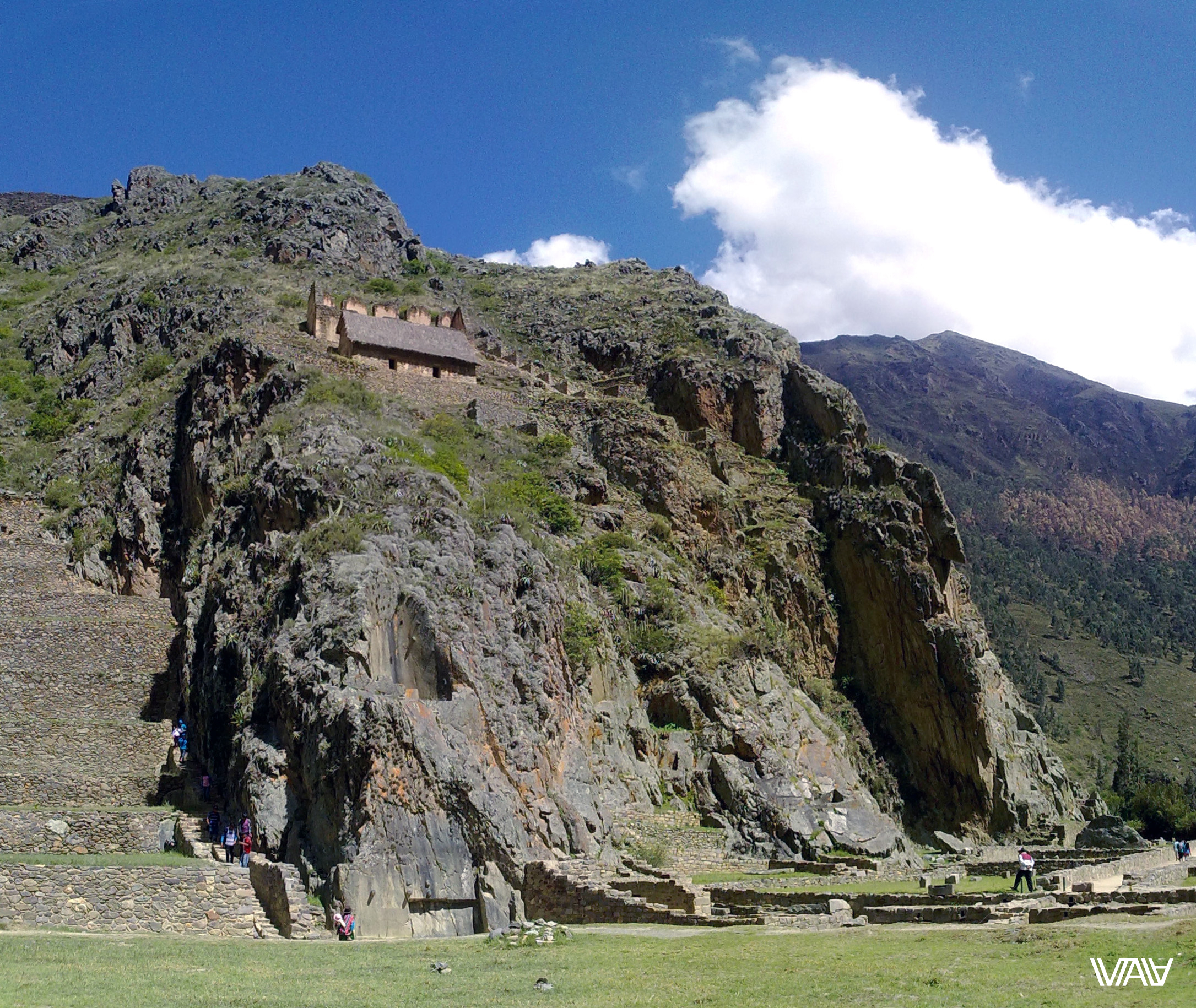 I would not mind to live in a house on the mountain among the mountains. Ollantaytambo, Peru