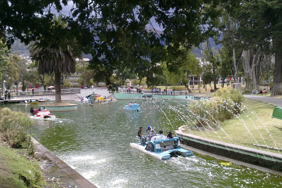In the district La Floresta there are a lot of parks. Quito, Ecuador
