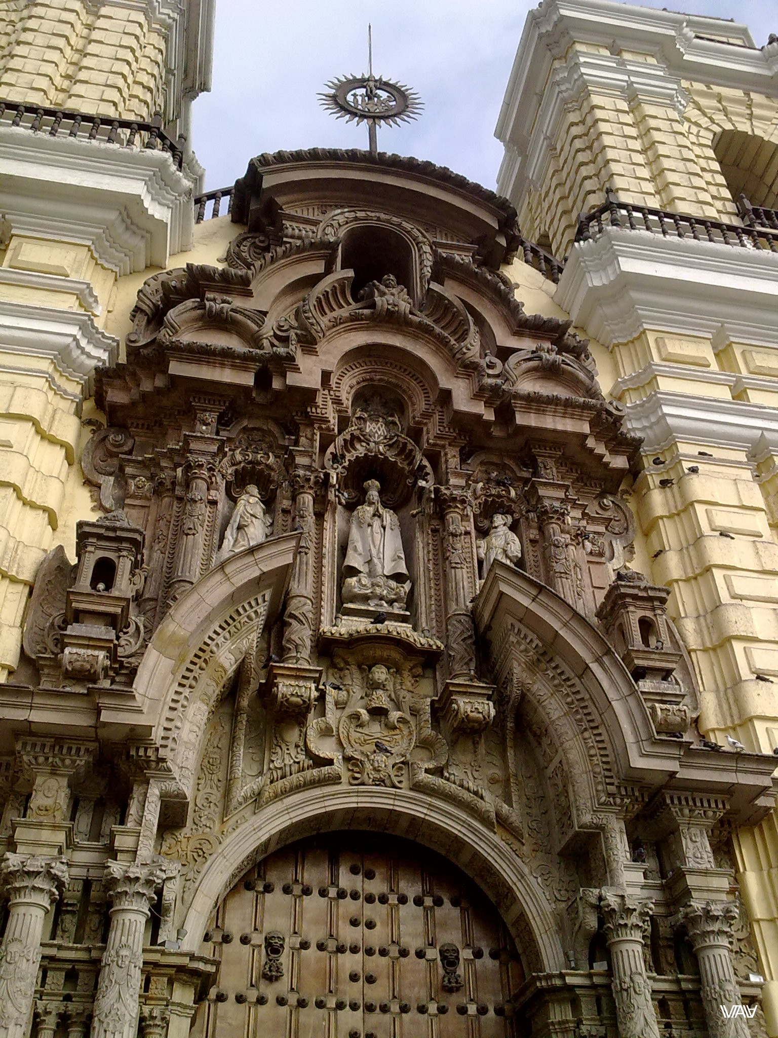 The decoration of churches is incredible in Lima, Peru.